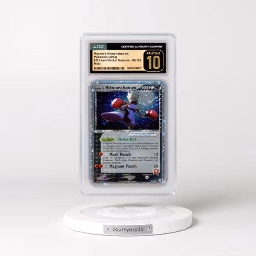 2004 Pokémon EX Team Rocket Returns #98 Rocket's Hitmonchan EX - Holo Holo (CGC 10 PRISTINE)