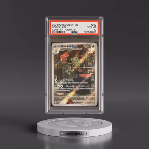 2023 Pokémon Svi EN-Scarlet & Violet #202 Scovillain - Illustration Rare (PSA 10 GEM MINT)