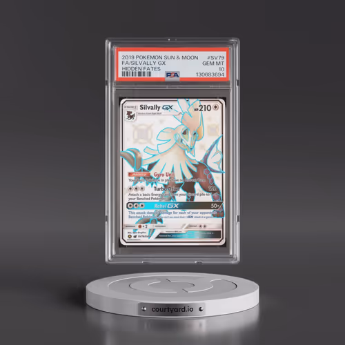 2019 Pokémon Sun & Moon Hidden Fates #SV79 Silvally GX - Holo Full Art (PSA 10 GEM MINT)