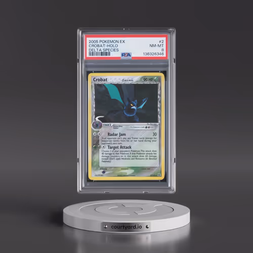 2005 Pokémon EX Delta Species #2 Crobat - Holo (PSA 8 NM-MT)