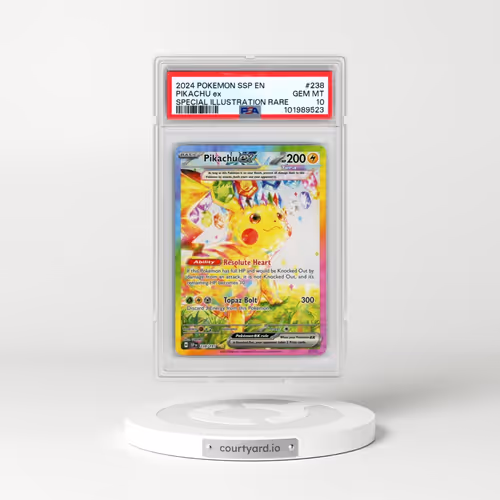2024 Pokémon Ssp EN-Surging Sparks #238 Pikachu EX - Holo Special Illustration Rare (PSA 10 GEM MINT)