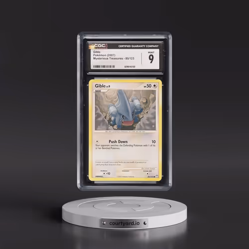 2007 Mysterious Treasures #85/123 Gible (CGC 9 MINT)