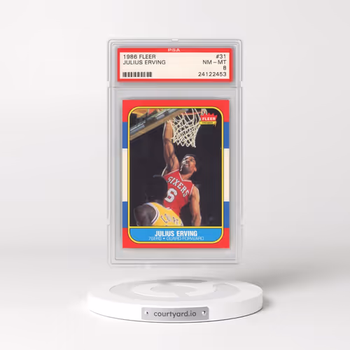 1986 Fleer #31 Julius Erving (PSA 8 NM-MT)