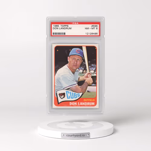 1965 Topps #596 Don Landrum (PSA 8 NM-MT)