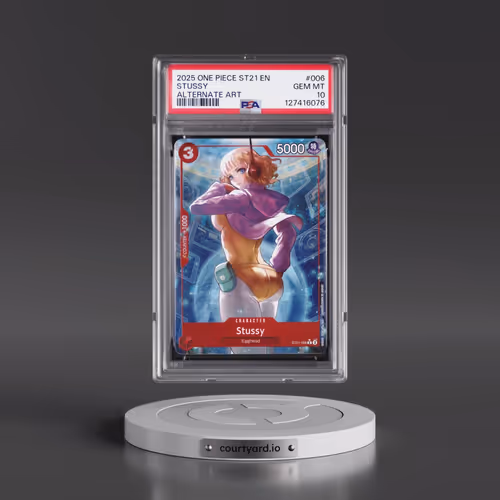2025 One Piece Starter Deck ST21-EX Gear 5 #006 Stussy - Alternate Art (PSA 10 GEM MINT)