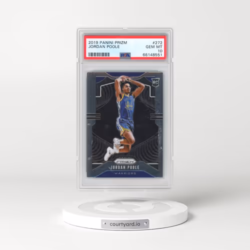 2019 Panini Prizm #272 Jordan Poole (PSA 10 GEM MINT)