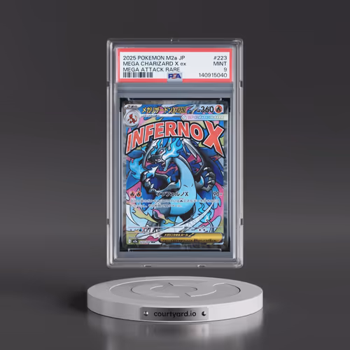 2025 Pokémon M2a-Mega Dream EX #223 Mega Charizard X EX - Holo Mega Attack Rare (PSA 9 MINT)