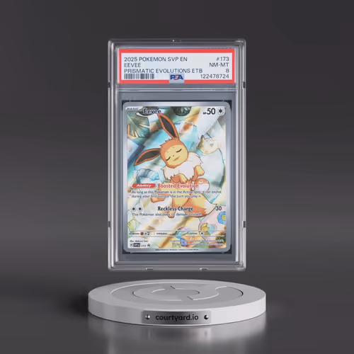 2025 Pokémon Svp EN-SV Black Star Promo #173 Eevee - Prismatic Evolutions Elite Trainer Box (PSA 8 N