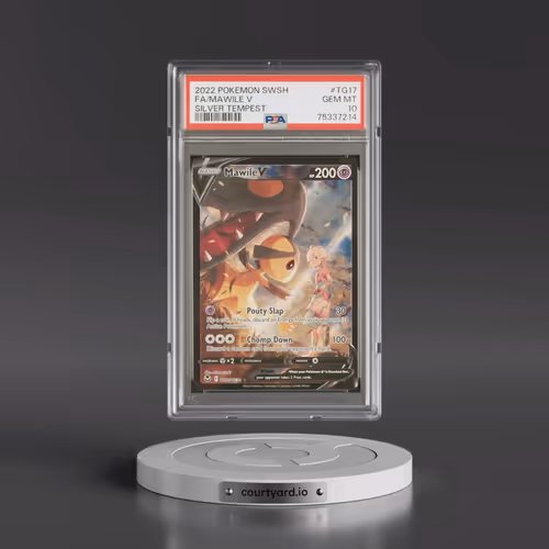 2022 Pokémon Sword & Shield Silver Tempest #TG17 Mawile V - Holo Full Art (PSA 10 GEM MINT)