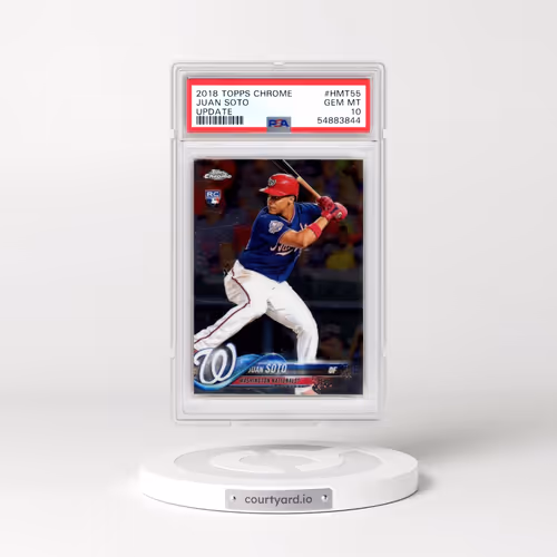 2018 Topps Chrome Update #HMT55 Juan Soto (PSA 10 GEM MINT)