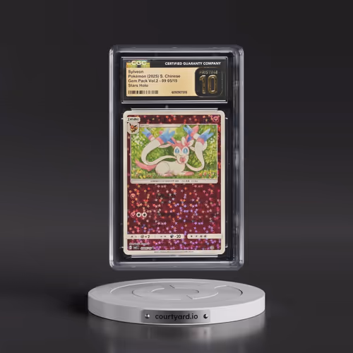 2025 Gem Pack Volume 2 - CBB2C - Simplified #09 05/15 Sylveon - Stars Holo (CGC 10 PRISTINE)