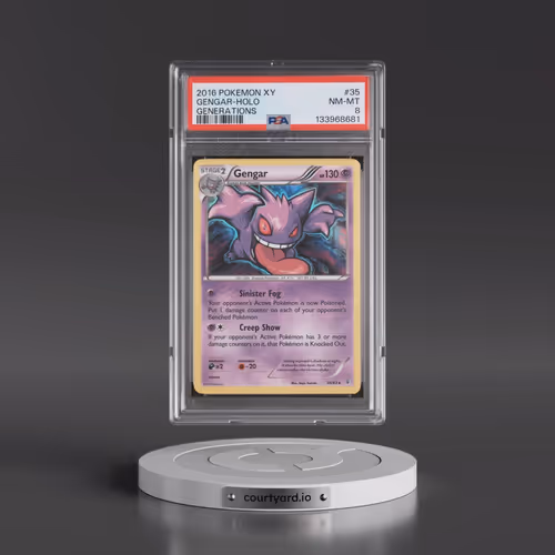 2016 Pokémon XY Generations #35 Gengar - Holo (PSA 8 NM-MT)