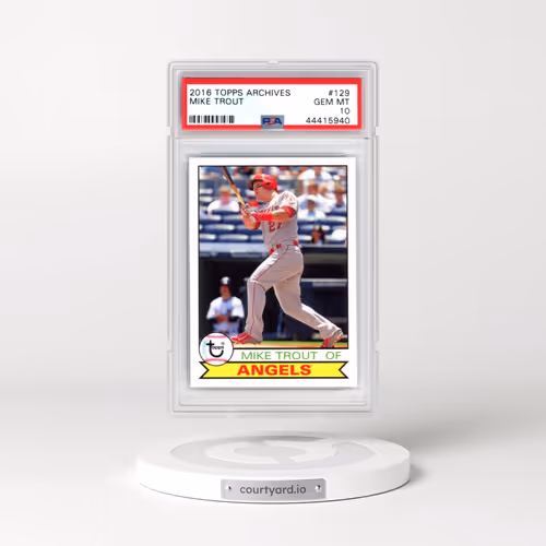 2016 Topps Archives #129 Mike Trout (PSA 10 GEM MINT)