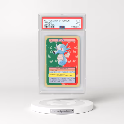 1997 Pokémon Topsun #116 Horsea - Blue Back (PSA 9 MINT)