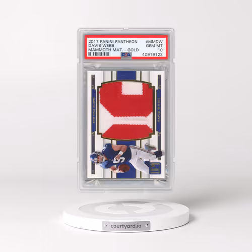 2017 Panini Pantheon Mammoth Materials #MMDW Davis Webb - Gold (PSA 10 GEM MINT)