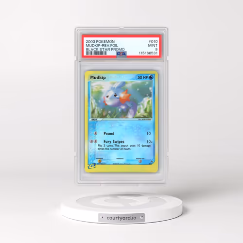 2003 Pokémon Black Star Promo #010 Mudkip - Reverse Foil (PSA 9 MINT)