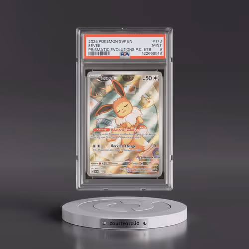 2025 Pokémon Svp EN-SV Black Star Promo #173 Eevee - Prismatic Evolutions Pokemon Center Elite Train