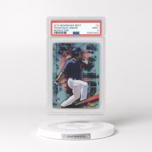 2015 Bowman's Best #3 Francisco Lindor - Refractor (PSA 9 MINT)