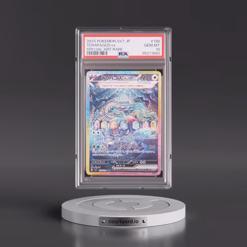 2024 Pokémon SV7-Stellar Miracle #130 Terapagos EX - Holo Special Art Rare (PSA 10 GEM MINT)