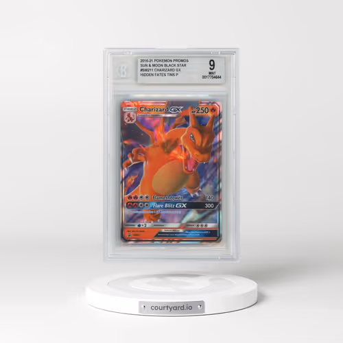 2016 Black Star Promos - Sun & Moon #SM211 Charizard GX - Holo Hidden Fates Tins (BGS 9 MINT)