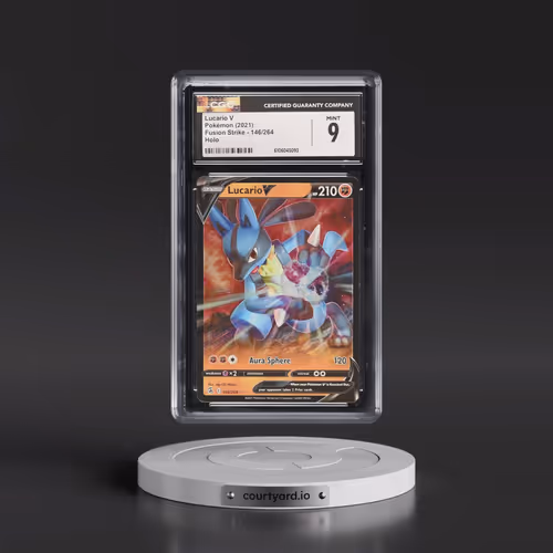 2019 Fusion Strike #146/264 Lucario V - Holo (CGC 9 MINT)