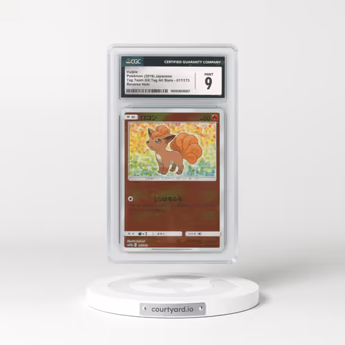 2019 Tag Team GX: Tag All Stars #017/173 Vulpix - Reverse Holo (CGC 9 MINT)