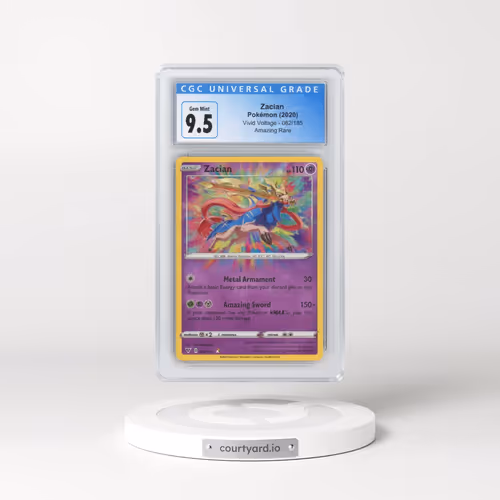 2020 Vivid Voltage #082/185 Zacian - Amazing Rare (CGC 10 GEM MINT)