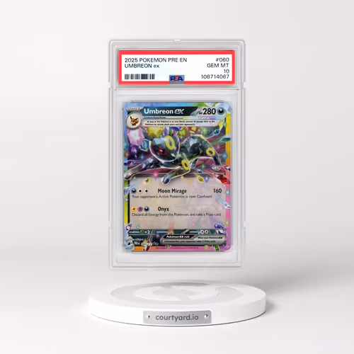 2025 Pokémon Pre EN-Prismatic Evolutions #060 Umbreon EX - Holo (PSA 10 GEM MINT)