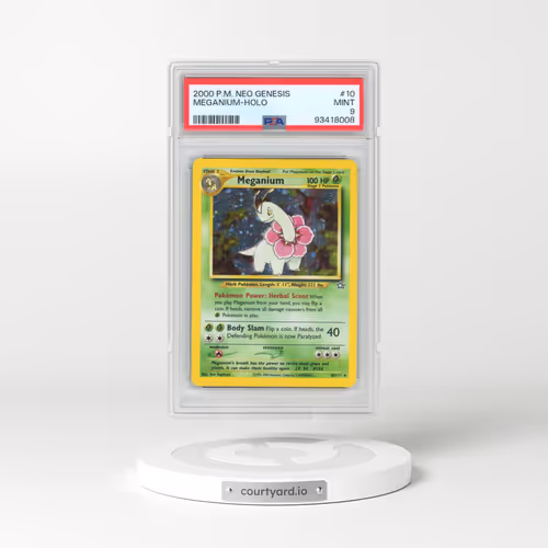 2000 Pokémon Neo Genesis #10 Meganium - Holo (PSA 9 MINT)