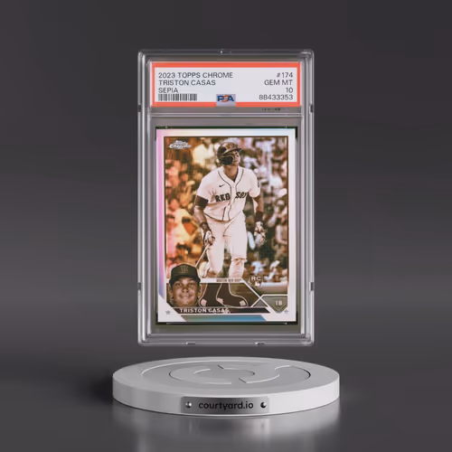 2023 Topps Chrome #174 Triston Casas - Sepia Refractor (PSA 10 GEM MINT)