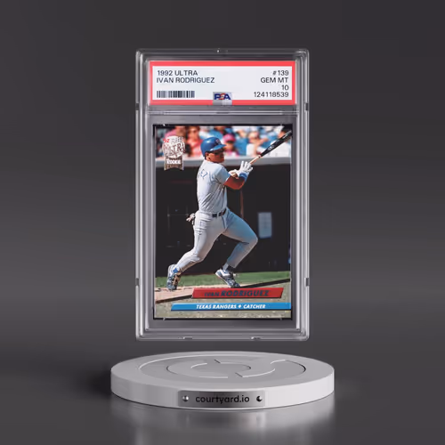 1992 Ultra #139 Ivan Rodriguez (PSA 10 GEM MINT)
