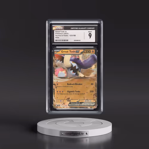 2023 Scarlet & Violet #123/198 Great Tusk ex - Holo (CGC 9 MINT)
