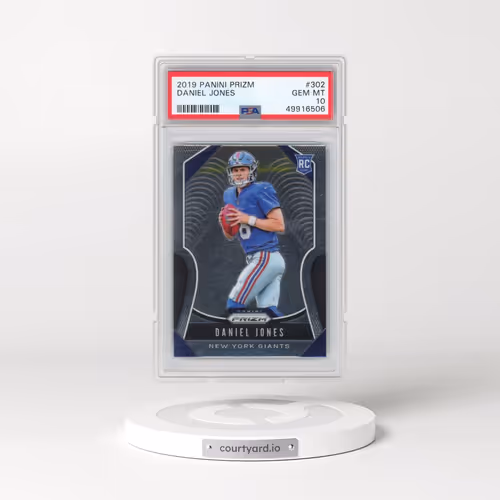 2019 Panini Prizm #302 Daniel Jones (PSA 10 GEM MINT)