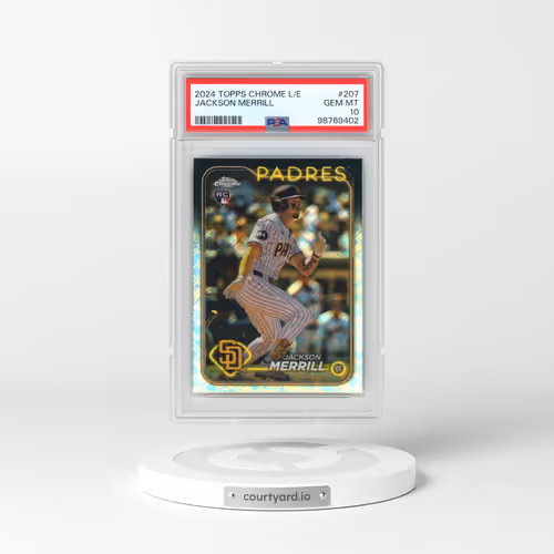 2024 Topps Chrome Logofractor Edition #207 Jackson Merrill (PSA 10 GEM MINT)