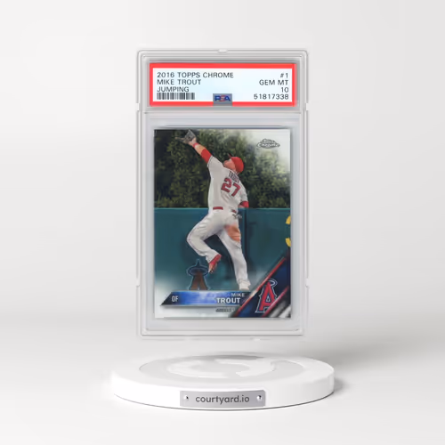 2016 Topps Chrome #1 Mike Trout - Jumping (PSA 10 GEM MINT)
