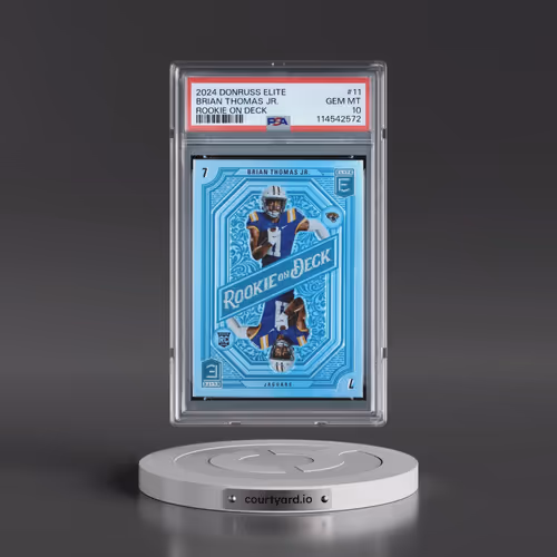 2024 Panini Donruss Elite Rookie on Deck #11 Brian Thomas Jr. (PSA 10 GEM MINT)