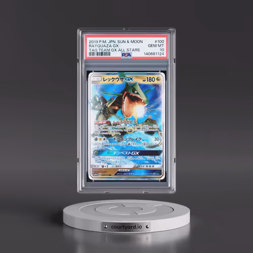 2019 Pokémon Sun & Moon Tag Team GX All Stars #100 Rayquaza GX - Holo (PSA 10 GEM MINT)