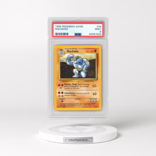 1999 Pokémon Game #34 Machoke (PSA 9 MINT)