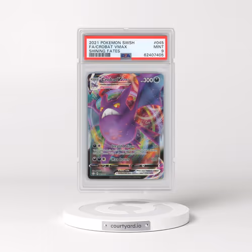 2021 Pokémon Sword & Shield Shining Fates #045 Crobat Vmax - Full Art (PSA 9 MINT)