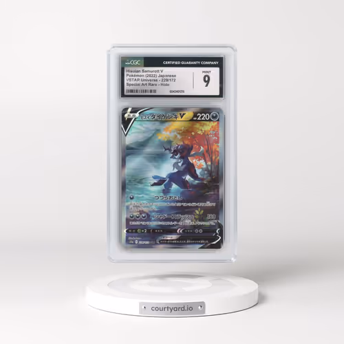 2022 VSTAR Universe #229/172 Hisuian Samurott V - Special Art Rare Holo (CGC 9 MINT)