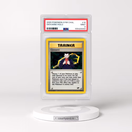 2000 Pokémon Gym Challenge #18 Giovanni - Holo (PSA 9 MINT)
