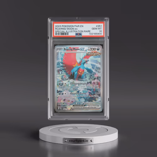 2023 Pokémon Par EN-Paradox Rift #251 Roaring Moon EX - Holo Special Illustration Rare (PSA 10 GEM M