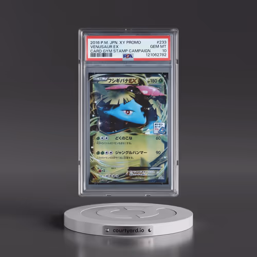2016 Pokémon XY Promo #233 Venusaur EX - Holo Card Gym Stamp Campaign (PSA 10 GEM MINT)