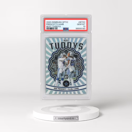 2023 Panini Donruss Optic Best Tuddys #BTDC Ceedee Lamb/Dak Prescott (PSA 10 GEM MINT)