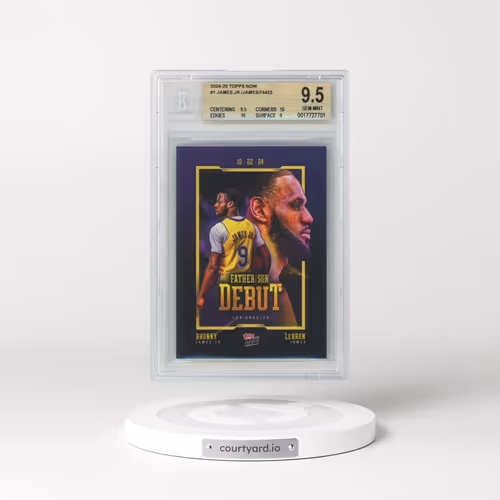 2024 Topps Now #1 Bronny James/LeBron James (BGS 9.5 GEM MINT)