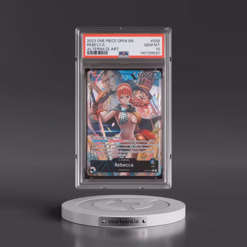 2023 One Piece Kingdoms of Intrigue #039 Rebecca - Alternate Art (PSA 10 GEM MINT)