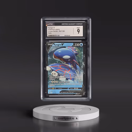 2023 Crown Zenith #037/159 Kyogre V - Holo (CGC 9 MINT)