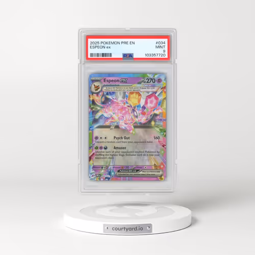 2025 Pokémon Pre EN-Prismatic Evolutions #034 Espeon EX - Holo (PSA 9 MINT)
