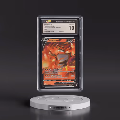 2020 Champion's Path #008/073 Incineroar V - Holo (CGC 10 GEM MINT)