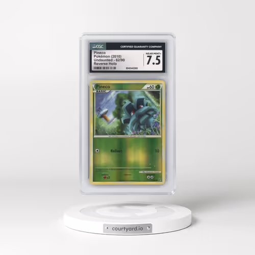 2010 Undaunted #62/90 Pineco - Reverse Holo (CGC 7.5 NM+)